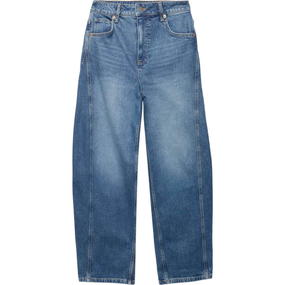 Mint Velvet Mid Indigo Barrel Leg Jeans